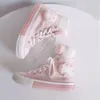 Dress Shoes Cartoon Cute Girls Students Canva s Anime Pattern Sneakers Fashion Breathable Women High Tops Casual 231216