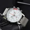 Designer Breit Watches Men's Luxury watches Top watch 2023 New Men's Belt 6-Pin Quartz Timing Function B Watch High-end top quality luxury watches fashion accessories