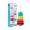 Inteligência brinquedos montessori bebê cedo brinquedo educativo para bebês girando torre presente empilhamento crianças 231215