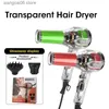 Electric Hair Dryer Hair Dryer Mechanical Transparent Style High-Power Home Hair Salon Professional Hair Dryer Cold Hot Air Constant Temperature T231216