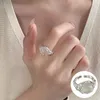 Anelli a grappolo in argento sterling 925 opale anello aperto irregolare per le donne ragazza moda lava liquida design gioielli regalo per feste goccia