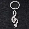 Anahtarlık 10 adet Moda Müzik Notu Sleutelhanger Creative Metal Anahtar Tutucu Araba Keyfobs Porte Clef Cazibe Takı Hediyesi J001