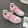 Klädskor y2k trendig 2023 stjärna sneaker s rosa platt flickor yK2 modedesigner sport kvinnlig hiphop grunge 231216