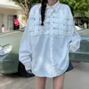 Frauenblusen Duofan hochwertiges gewebtes Design Frauen Frühling Sommer Mode Langarm Shirt Shirts 2023 Korean Trend Blusas Tops