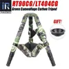 Holders INNOREL RT90CG Camouflage Carbon Fiber Tripod 40mm Professional Birdwatching Heavy Duty Camera Stand 40kg Load for DSLR Cameras