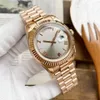 Men's Watch RLx40mm Rose Gold Automatic Mechanical Movement Stainless Steel High Quality President Classic Sapphire Watch Designer Watch