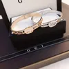 Luxury Style Love Bangle Bracelet Stainless Steel Charm Gift Bangle Boutique Designer Jewelry With Box 925 Silver Plated Women Original Letter Bangle Gift