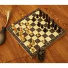 Schaakspellen Houten schaakspel 39*39 cm Opvouwbaar magnetisch groot schaakbordpuzzelspel met 34 massief houten schaakstukken Reisbordspel Cadeau 231215