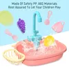 Keukens Food Kids Kitchen Sink Toys Simulatie Elektrische vaatwasser Mini Kitchen Food doen alsof Play House Toy Set Children Role Play Girl Toys 231216