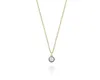 10K Signature Round Cut-Down 0.50Ct Diamond Sapphire Emerald And Blackened Gold Pendant Necklace