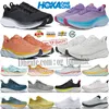 Hoka Hokas Free People Hardloopschoenen voor buiten Bondi 8 Clifton 9 Athletic Runner Triple Zwart Wit Absorptie Platform Sneaker Sport Dames Heren Trainers