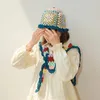 Scarves Flower Knit Bucket Hat Shawl Embroidered Crochet Floral Fisherman