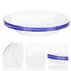 Dinnerware Sets 4 Pcs Enamel Plate El Plates Flat Edges Steamed Dish Snack Tray Fruits Vintage Trays Salad