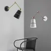 Vägglampor modern lång svängarm svart lampa sconce för rumstudio bredvid wandlamp aplique de pared indroo hemmalagare243t