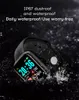 Y68 D20 SmartWatch Pulsera de fitness Presión arterial Monitor de ritmo cardíaco Podómetro Pulsera cardiovascular Hombres Mujeres Reloj inteligente para IOS Android