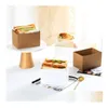 Emballage cadeau Emballage cadeau alimentaire Hamburger Wrap Boîte à l'huile Gâteau Sandwich Boulangerie Pain Petit-déjeuner Papier d'emballage pour la fête de mariage Drop DHE8J