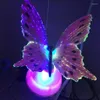 أضواء ليلية مضيئة رومانسية LED LED Butterfly على شكل مكتب مصباح منزلي عطلة غرفة نوم هدية لنا الاتحاد الأوروبي المكونات الإضافية 256o