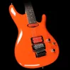 Custom JS2140 Joe Muscle Car Orange Electric Guitar Floyd Rose Tremolo Bridge HS Pickups Abalone Dot Inlay Chrome Hardware Sandwich Neck