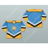 MAGLIA DA HOCKEY BLU CHIARO COKIV RUSSA personalizzata NUOVA cucitura superiore S-M-L-XL-XXL-3XL-4XL-5XL-6XL