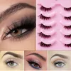 False Eyelashes Half Eey Lashes 5 Pairs Faux Mink Natural Wispy Fluffy Eyelash Extension Makeup Tool