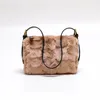 Sacs de soirée Sac de fourrure en cuir pour femme Mink Hair Bandoulière Light Luxury Cowhide Poche