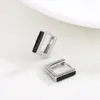 Hohle, quadratische Damen-Ohrstecker aus 925er Silber und Zirkon mit minimalistischem, coolem Stil für den täglichen Gebrauch