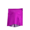 8/12cm 200pcs / lot violet haut ouvrir le sac d'emballage en papier d'aluminium thermoscellé thé snack alimentaire sous vide mylar sac d'emballage paquet de café Stor275I
