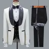 Garnitury mężczyzn Blazers Floral Jacket Men Suit Slim Fit Wedding Tuxedo Blue Velvet Lapel Groom Costume Homme Man Blazer 231215