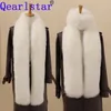 Écharpes Qearlstar 180 cm super longue fausse fourrure de renard écharpe hiver femmes écharpe cosplay chaud mode décor moelleux châle Wrap luxe écharpe YT09 231215