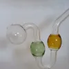 Tubo per bruciatore a olio in vetro Cane da acqua con base di supporto Altezza 5 pollici Narghilè Tubi colorati per fumatori OD Bong Nail Dab Rig ZZ