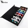 8 rasters opslag display raster case box voor lenzenvloeistof zonnebril brillen sieraden tonen met rek Cove 48 5x18x6CM 210914299F