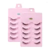 False Eyelashes Half Eey Lashes 5 Pairs Faux Mink Natural Wispy Fluffy Eyelash Extension Makeup Tool