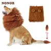 Otros suministros para perros NONOR Lindo mascota perro cosplay ropa disfraz león melena invierno cálido mascota para perros grandes decoración de fiesta con oreja accesorios para mascotas 231216