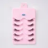 False Eyelashes Half Eey Lashes 5 Pairs Faux Mink Natural Wispy Fluffy Eyelash Extension Makeup Tool