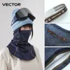 Fietsen Caps Maskers VECTOR Ademend Outdoor Ski Snowboard Motor Winter Warmer Sport Halfgelaatsmasker Cover Driehoekige Sjaal Skiën 231215