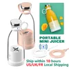 Fruit Vegetable Tools Portable Blender Fresh Juice Mixer Electric Wireless Charge Mini Mixers Juicer Cup Milkshake Maker Machine 231216