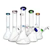 Kleine glazen bongglazen waterpijp Bong beker waterpijp 10 '' met kleur accent op mondstuk beker Bong Water Bong