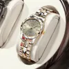 Inne zegarki Binbond Japan Quartz Ruch Golden Women Top Brand Luksusowy pasek ze stali nierdzewnej Tydzień Zegarek Zegar ReliOJ Hombre 231216