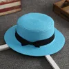 Berets chapéu plano feminino verão férias praia panamá palha tecido francês sombreamento e proteção presente