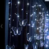 4M100LED WIDE STAR Butterfly Curtain LED -lampor Strängljus blinkande bröllopsrum Layout Decoration248h