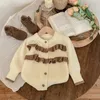 Clothing Sets Girls Sweaters Winter Autumn Knitted Cardigan pants Warm Kids Children Tops Suits Korean Fall Baby Girl Clothes 231216