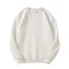 Women's Hoodies Leisure Sportswear Loose Fitting Round Neck 300g Cotton Composite Milk Silk Long Sleeved Sweater Plus Size S-5XL