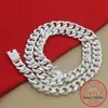 Chains 925 Silver 10MM 20 22 24 Inch Cuban Chain Necklace Colar De Prata For Women Men Fine Jewelry Party Birthday Gifts256q
