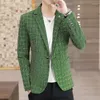 Men's Suits High Quality Blazer British Style Elegant Fashion High-end Simple Shopping Party Business Casual Gentleman Slim Coat