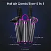 Electric Hair Dryer Hair Dryer Brush 5 In 1 Hair Styler Tools Hot Air Comb Electric Hairdryer Blow Dryer Brush Professional Hair Curler Straightenin T231216