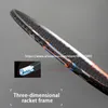 Badminton Rackets 100% Full Carbon Fiber Strung Badminton Rackets 10U Tension 22-35LBS 13kg Training Racquet Speed Sports With Bags For Adult 231216