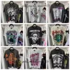 Hellstar Rappe Tshirt Rappeur Gris Heavy Craft Unisexe À Manches Courtes Top High Street Mode Rétro Designers Tees Taille Hellstar Chemise S-5xl 916