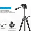 Titulares QZSD Q1730 Kit de tripé fotográfico profissional portátil monopé de alumínio com cabeça rotativa para câmera DSLR de viagem