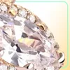 925 Sterling Silver Engagement Ring Wedding Band Bridal Rings Marquise Cut Simulated Diamond Cubic Zirconia CZ Rings2302508