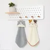 Towel 1 Buah Coral Velvet Hanging Style Cute Hand Absorbent Children's Washing Cloth Kitchen Bathroom No Hair Loss